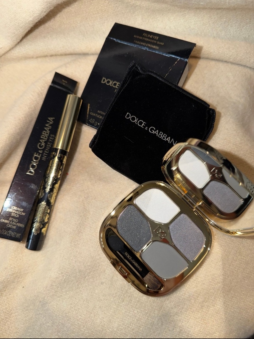DOLCE & GABBANA - EYESHADOW QUAD + EYESHADOW STICK - BUNDLE
